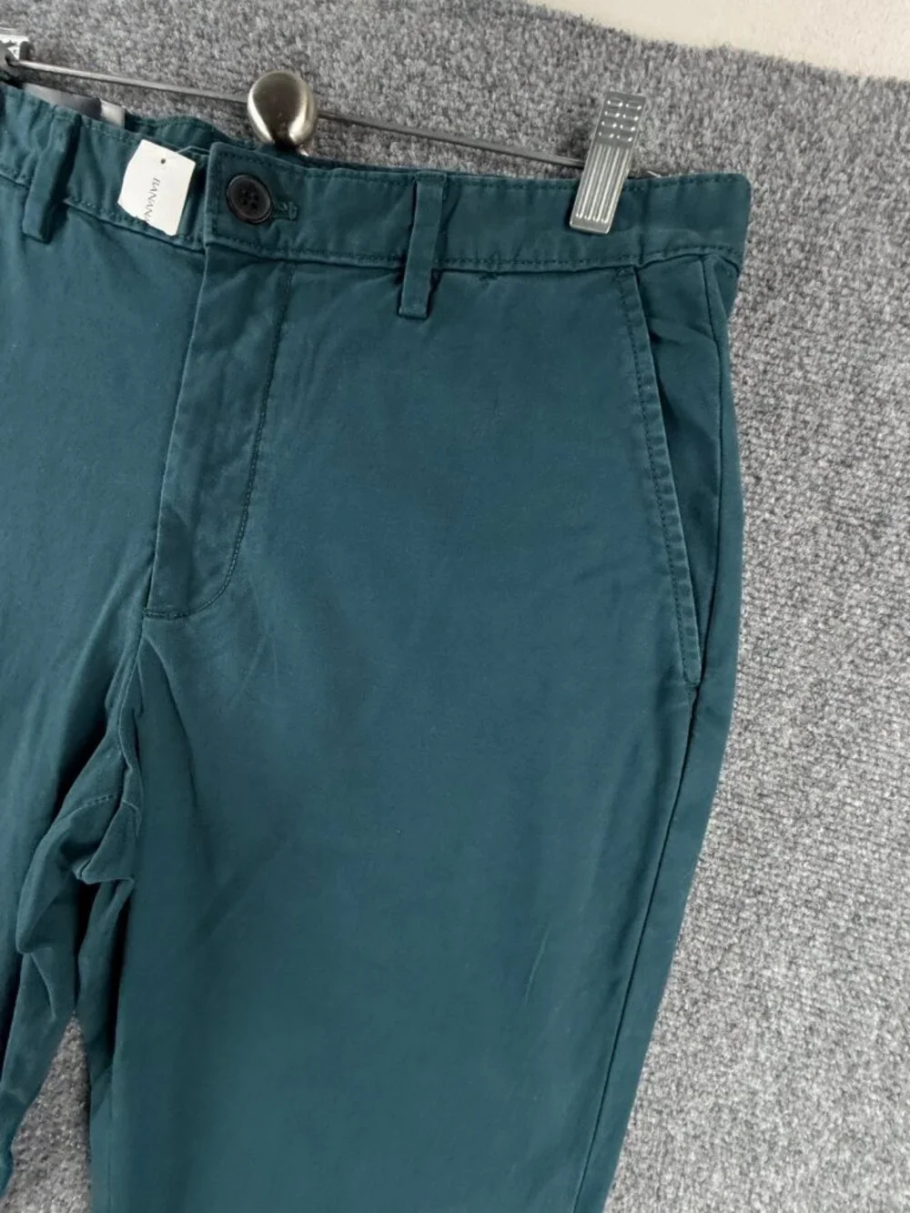 NWT Banana Republic Lived In Chino Blue Athletic Fit Pants Cotton Blend 32x34